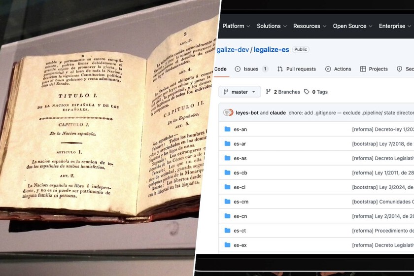 12.000 leyes españolas en GitHub: así funciona Legalize-es