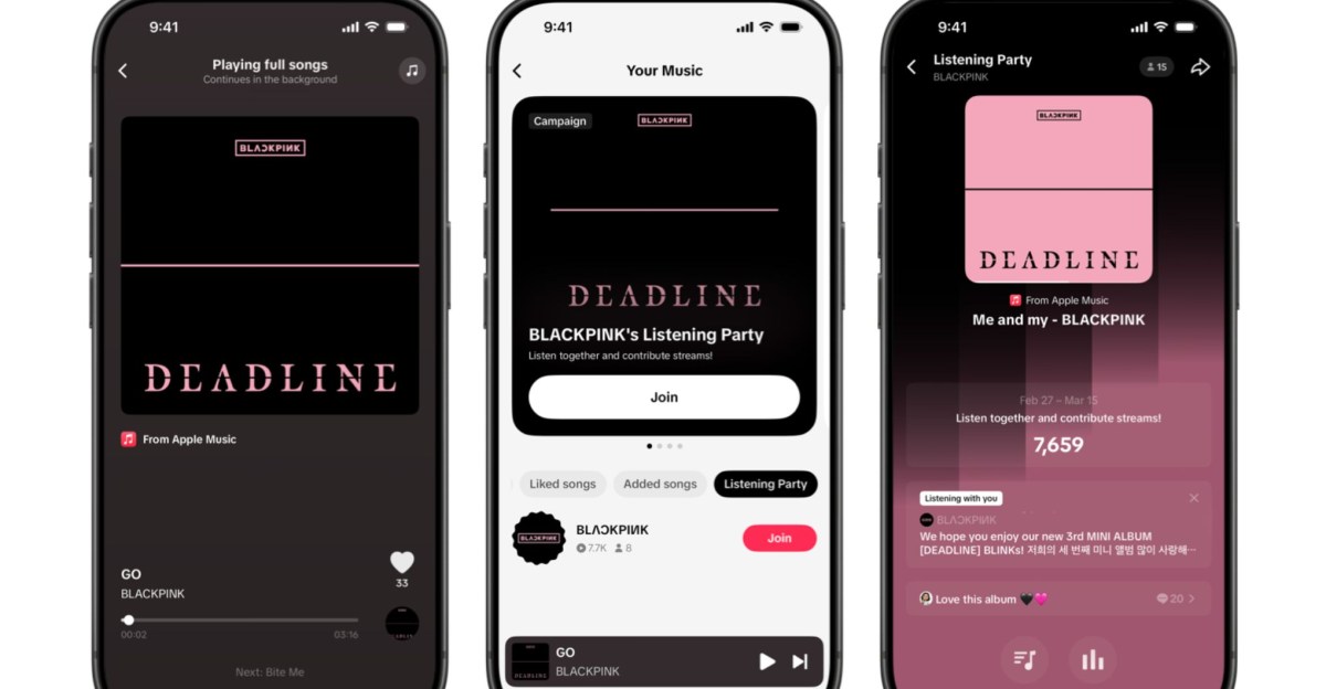 Apple Music podrá reproducir canciones completas dentro de TikTok