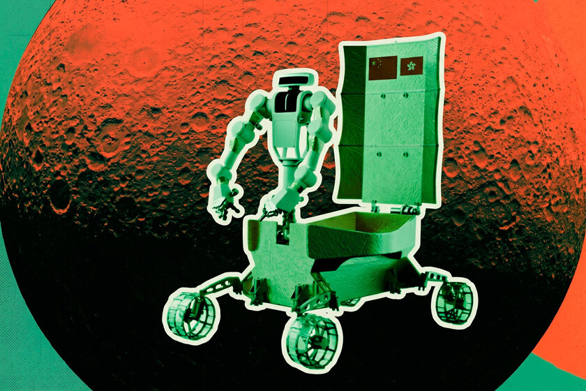 China presenta robot albañil lunar para preparar base en el polo sur