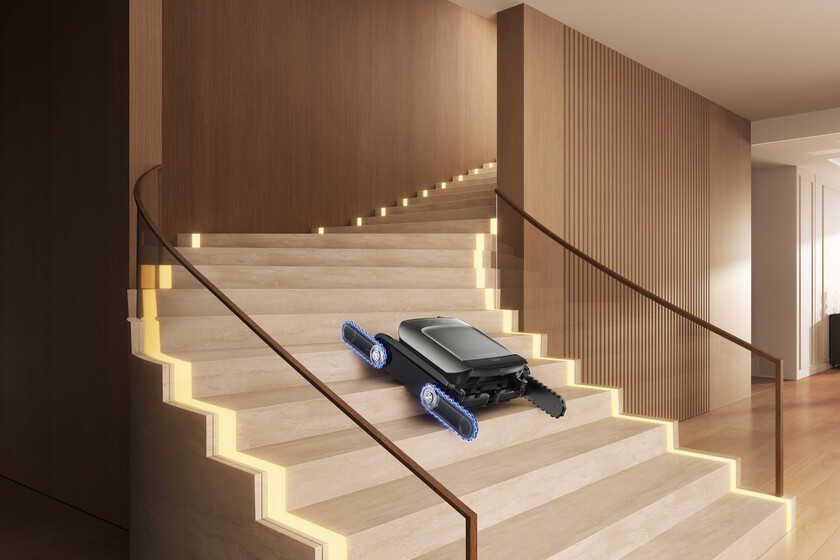 Dreame Cyber X: el accesorio que permite a robots aspiradores subir escaleras