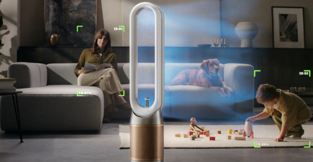 Dyson puso una cámara en su purificador para que el aire te siga por la habitación