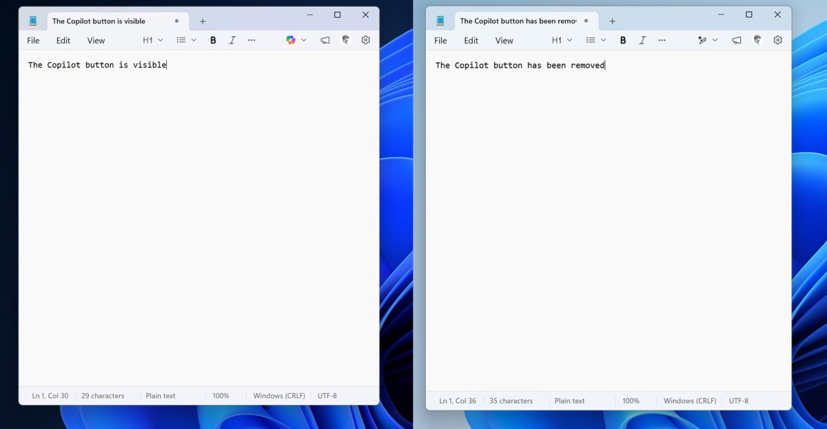 Microsoft elimina botones Copilot de varias apps de Windows 11 pero mantiene las funciones IA