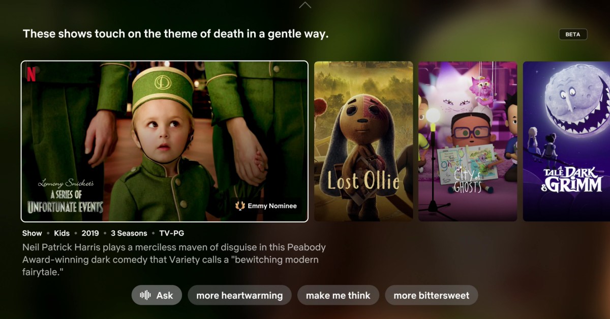 Netflix prueba búsqueda por voz con IA para recomendaciones en EE. UU.
