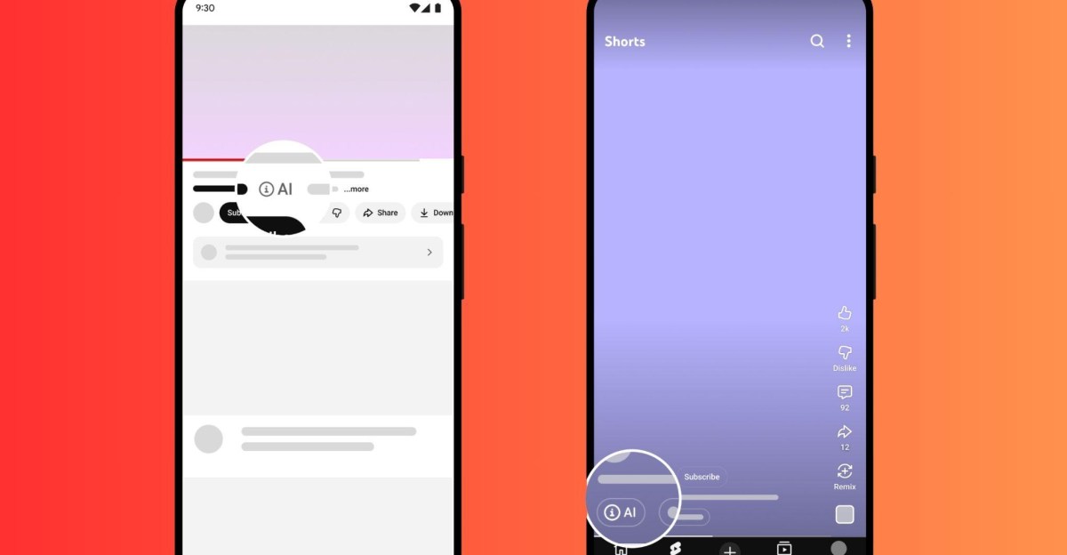 YouTube hace visibles las etiquetas de IA en videos y Shorts